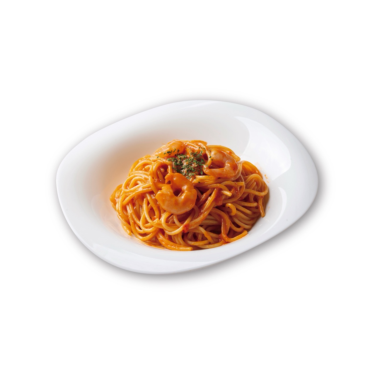 海老のトマトクリームパスタ