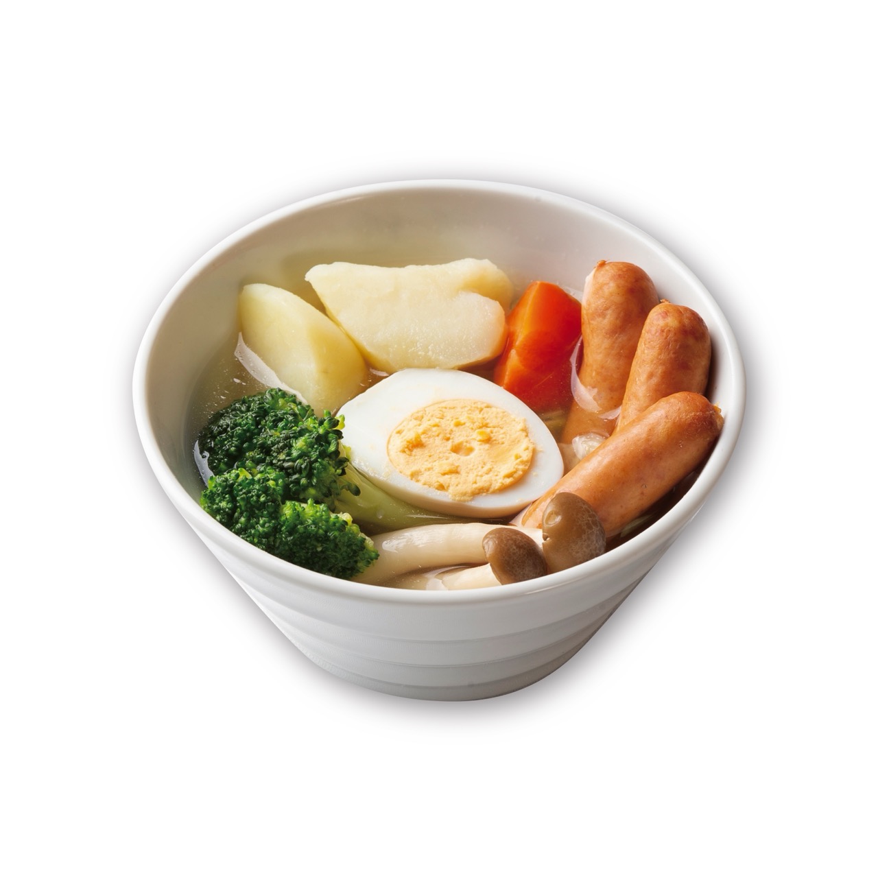 茸とソーセージの5種野菜ポトフ