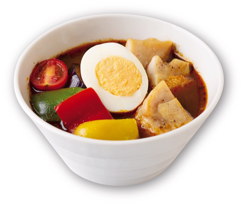 鶏肉と彩り野菜の北海道スープカレー